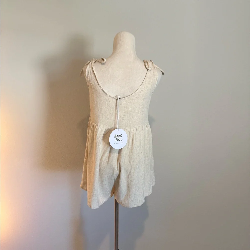 PRINCESS POLLY TAY ROMPER BEIGE // SIZE 4 - Picture 7 of 9
